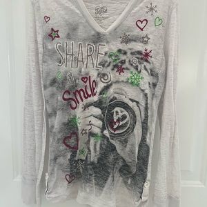 Justice Christmas light hoodie